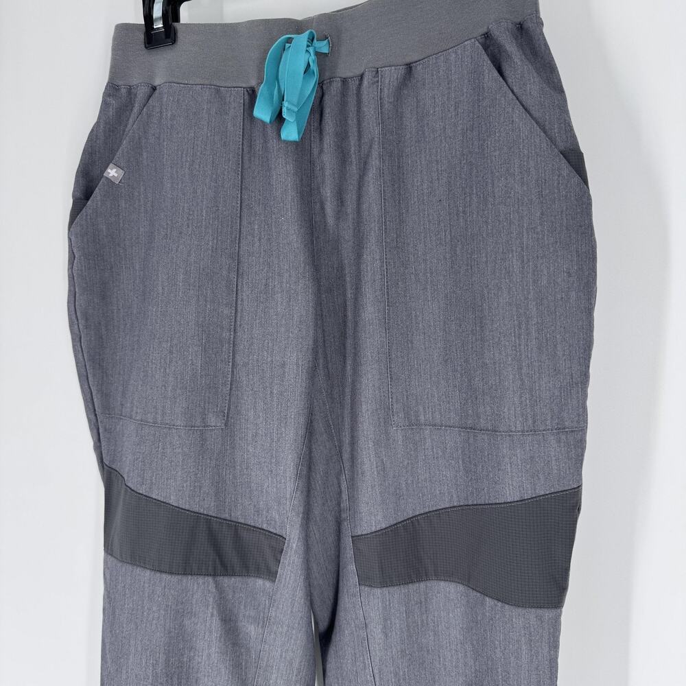FIGS Pants Womens Small Gray Technical Collection Scrub Jogger Drawstring Cuffs